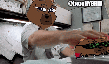 Milton Office Space Bear Face Swap GIF