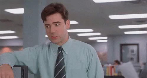 Milton Office Space Confused Peter Gibbons GIF