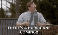 Milton Office Space Hurricane Coming GIF
