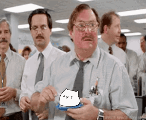 Milton Office Space Passing Cake Meme GIF