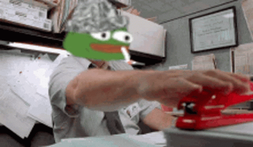 Milton Office Space Pepe The Frog Face Swap GIF