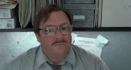 Milton Office Space Stephen Root Building On Fire GIF