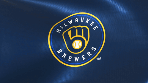Milwaukee Brewers Logo on Blue
