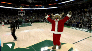 Milwaukee Bucks Bango In Basketball Court GIF