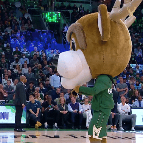 Milwaukee Bucks Bango With Big Head GIF