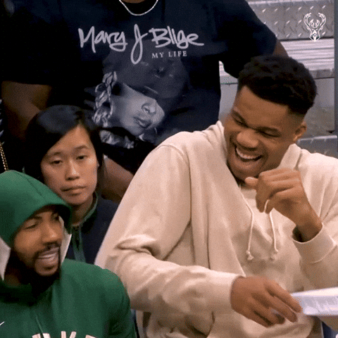 Milwaukee Bucks Giannis Antetokounmpo Laughing GIF