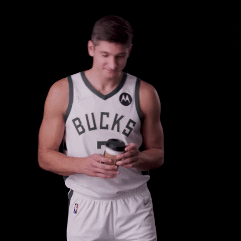 Milwaukee Bucks Grayson Allen Drinking Coffee GIF