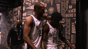 Milwaukee Bucks Khris Middleton And Jrue Holiday GIF