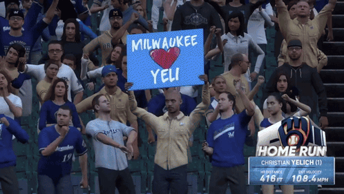 Milwaukee Loves Yelich GIF