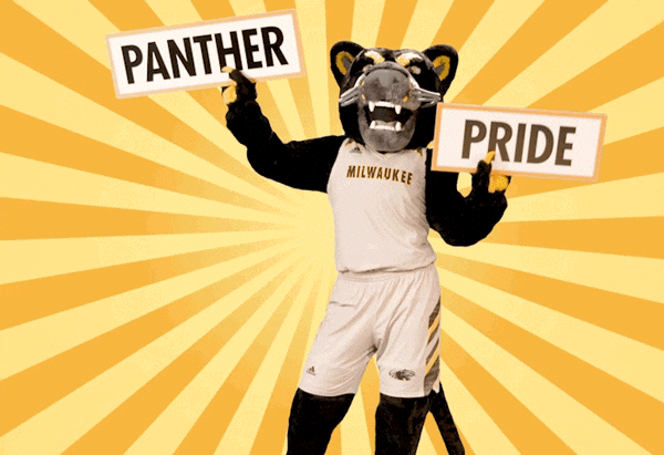 Milwaukee Panther Pride Mascot GIF