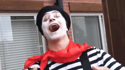 Mime Making Funny Face GIF