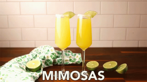 Mimosa Cheers GIF