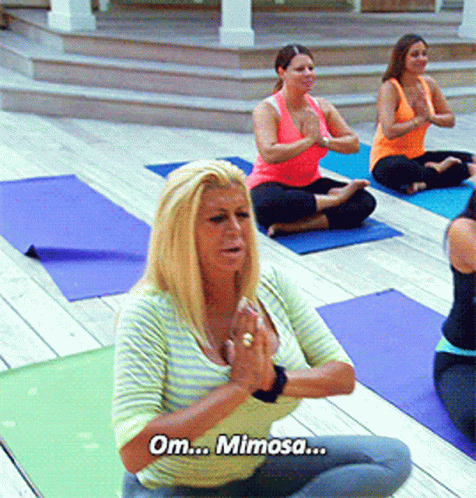 Mimosa Yoga Mom GIF