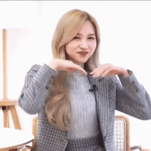 Mina Twice Hair Flip GIF