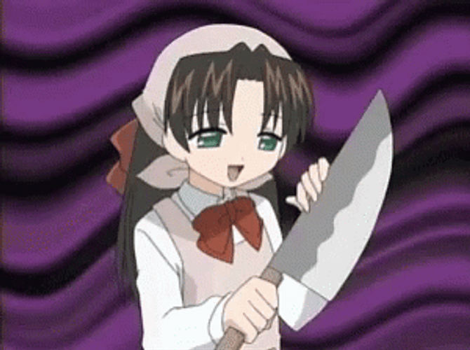 Minako Tominaga I Love You Knife GIF