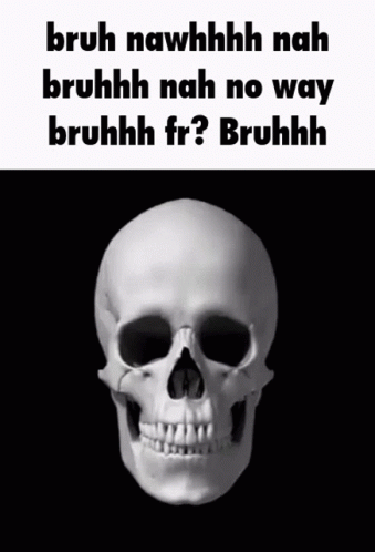 Mind Blown Skull Disintegrating Meme GIF