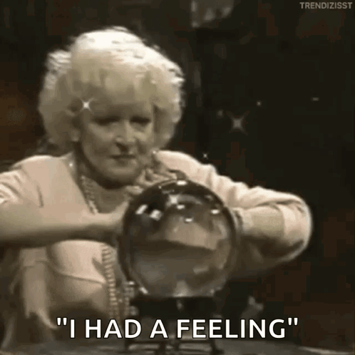 Mind Reader Betty White Crystal Ball GIF