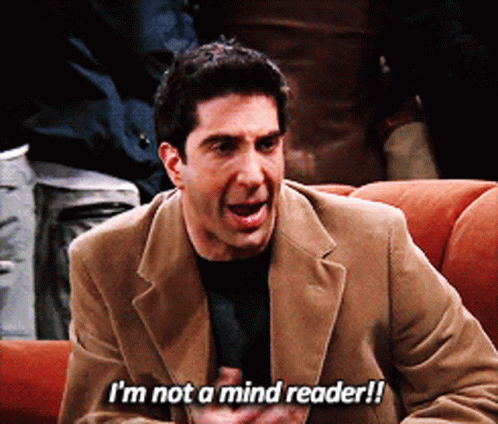 Mind Reader Ross Geller Friends GIF
