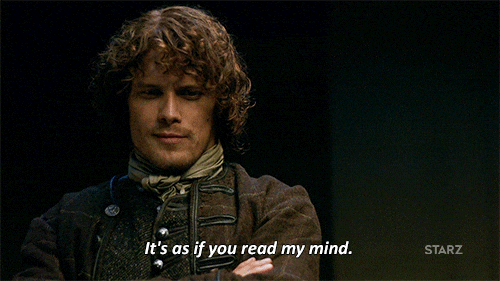 Mind Reader San Heughan Outlander GIF