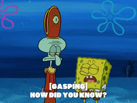 Mind Reader Squidward Psychic Power GIF