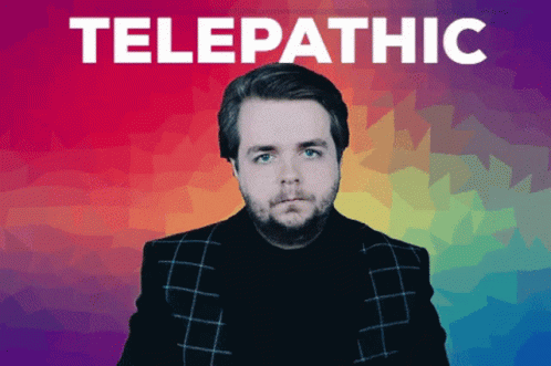 Mind Reader Telepathic Glitchy Fist Pump GIF