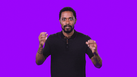 Mindblown Man In Violet Background GIF