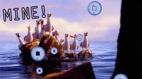 Mine Frantic Seagulls Finding Nemo GIF