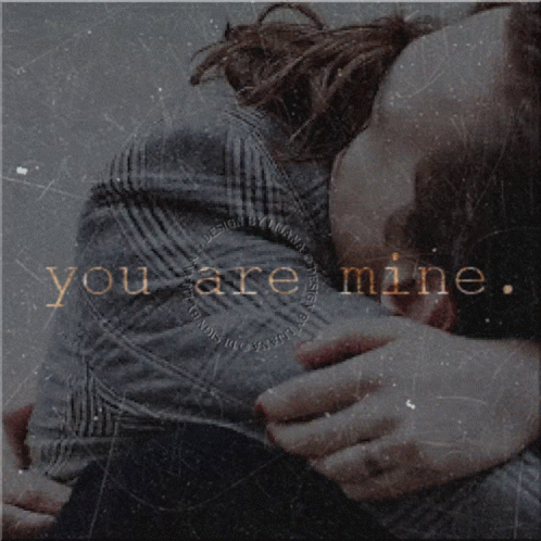 You Are Mine Sweet Couple Hugging GIF