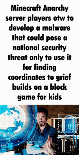 Minecraft Anarchy Server Players Developing Malware