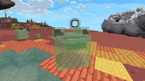 Minecraft Axolotl Jumping GIF