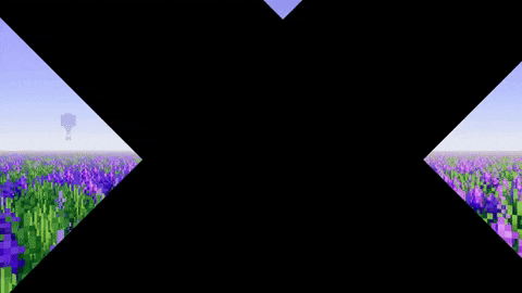 Minecraft Axolotl Lavender Garden GIF