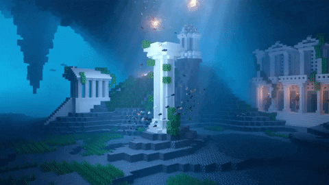 Minecraft Axolotl Under The Sea GIF