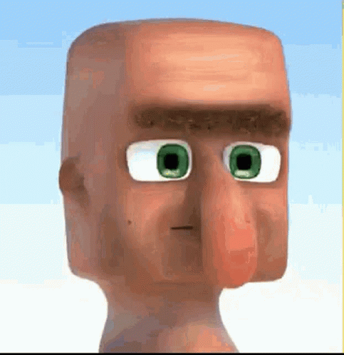 Minecraft Baby Villager With Long Nose GIF
