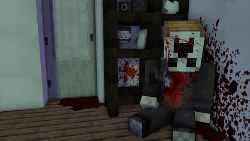 Minecraft Character Bleeding From Chest