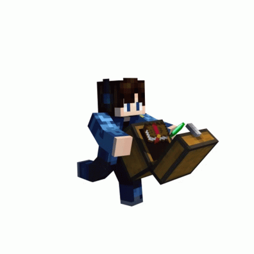 Minecraft Character Carrying Book With Green Pencil