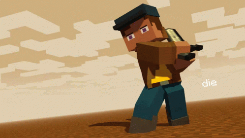 Minecraft Character Holding Sword