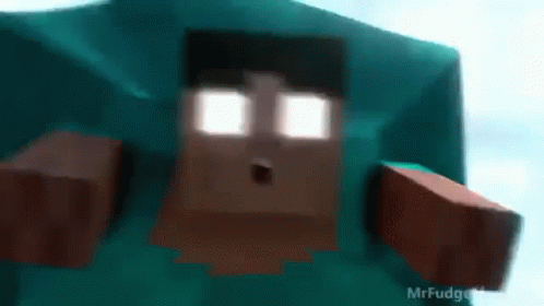Minecraft Character MrFudgeMan GIF