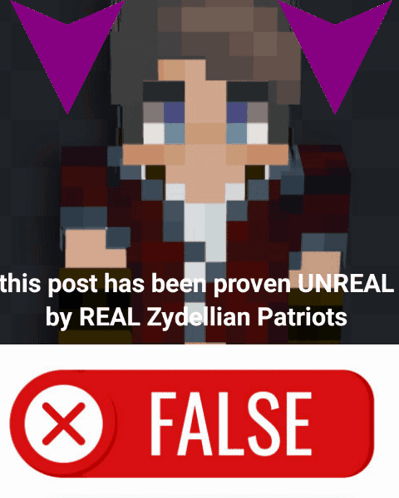 Minecraft Character Next To False Button GIF