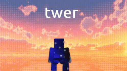 Minecraft Character Standing Sunset Twerp