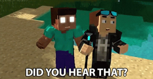 Minecraft Characters Talking