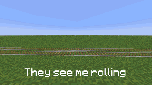 Minecraft Game They See Me Rollin GIF