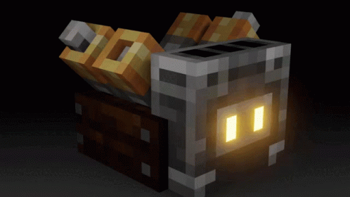 Minecraft Generator With Eyes Lighting Up GIF