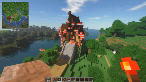 Minecraft Home Explosion Meme GIF