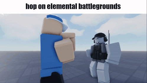 Minecraft Hop On Elemental Battlegrounds GIF