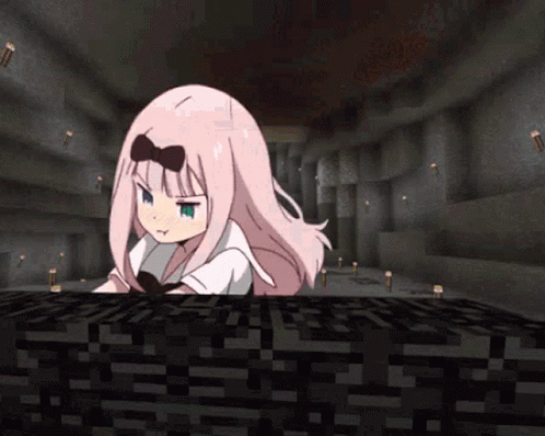 Minecraft Meme Anime Girl GIF