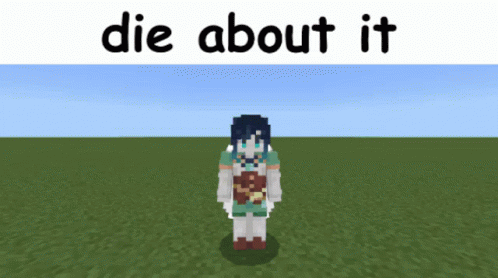 Minecraft Meme Die About It GIF