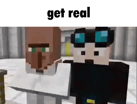 Minecraft Meme Get Real GIF