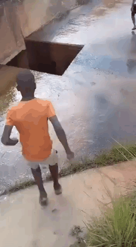 Minecraft Meme Slipping Then Falling GIF