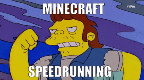 Minecraft Meme The Simpsons Running GIF