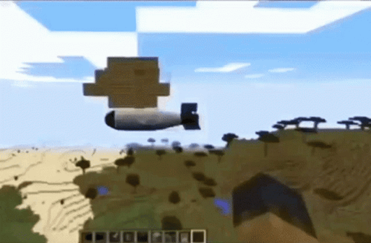 Minecraft Nuclear Bomb Explosion GIF